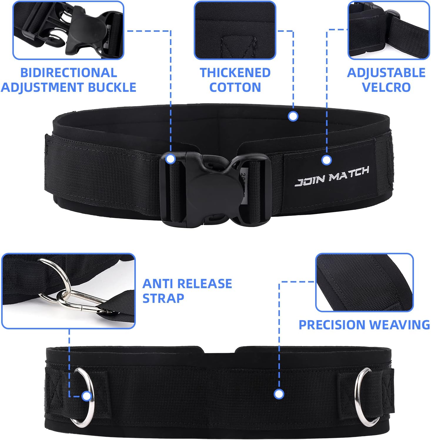 80Lbs Resistance Bungee Cord Speed Training Set, Dual Resistance Cord(8-22'), Improve Agility Focus Strength Power, for Basketball Tennis Football Volleyball, Help You Build Muscle - Image 4