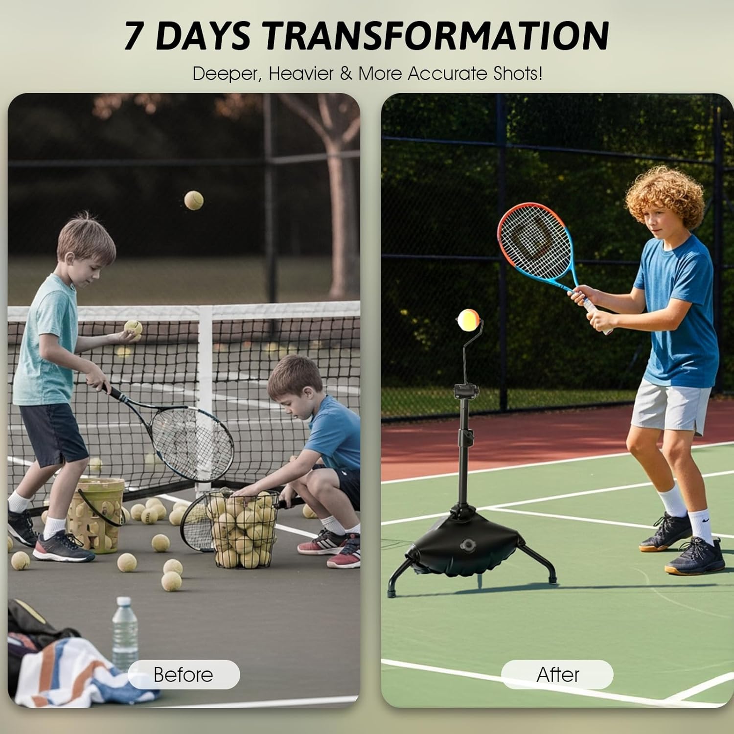 Tennis Training Aid,Tennis Practice Topspin Fast & Master Powerful Groundstrokes,Tennis Training Equipment for Beginners & Intermediate Players - Image 5