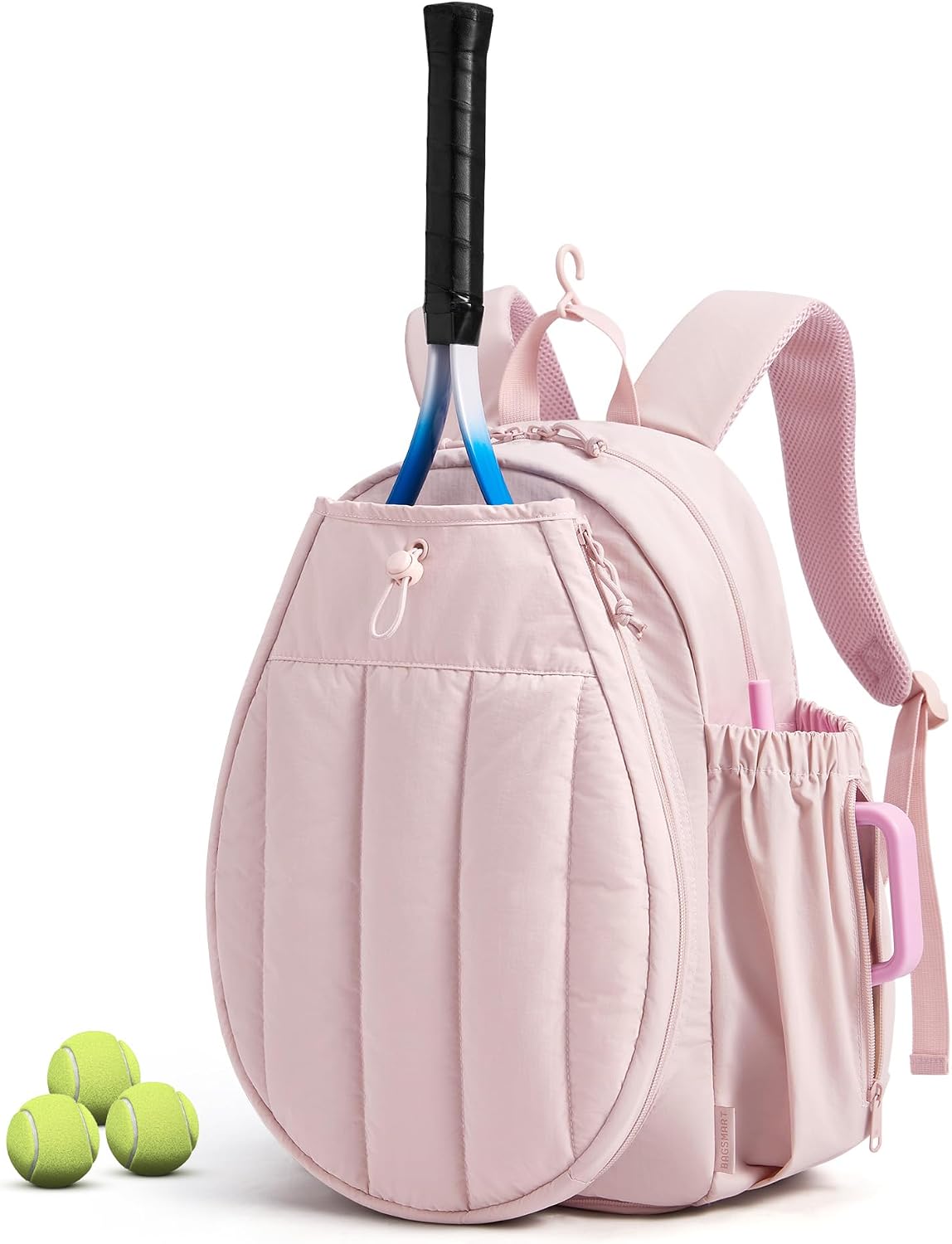 BAGSMART Tennis Gym Bag for Women, Tennis Backpack Holds 2 Rackets with Shoe Compartment, 15.6" Laptop Gym Backpacks for Court, Off-work, Everyday & Overnight Weekend - Image 7