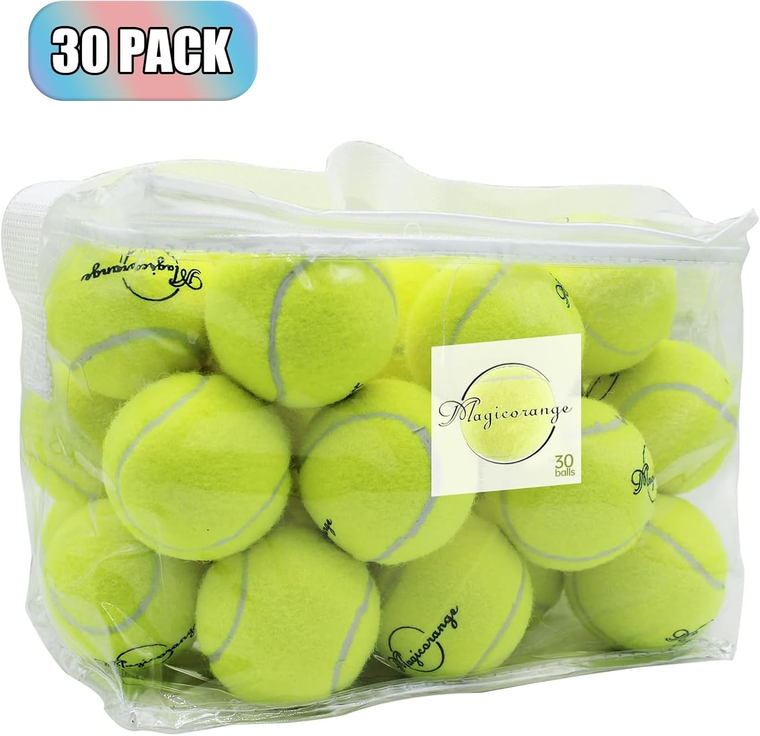 Magicorange Tennis Balls,Advanced Training Tennis Balls Practice Ball, Pet Dog Playing Balls,Good for Beginner Training Ball - Image 2