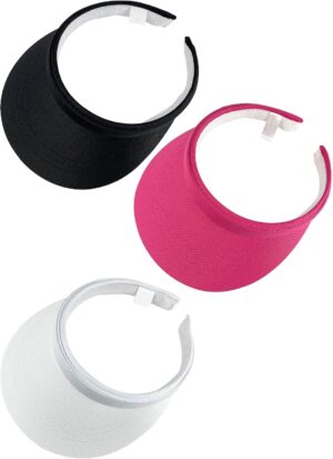3 Pack Sports Sun Visor Hat Women M...
