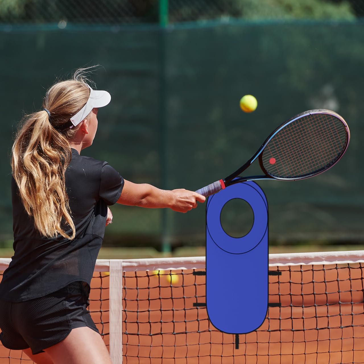MR Tennis Targets 55"x25" Pop Up Tennis Training Targets with Reinforced Rings, Portable Hitting & Serving Practice Swing Trainer with Carry Bag, 2 Pack - Image 9