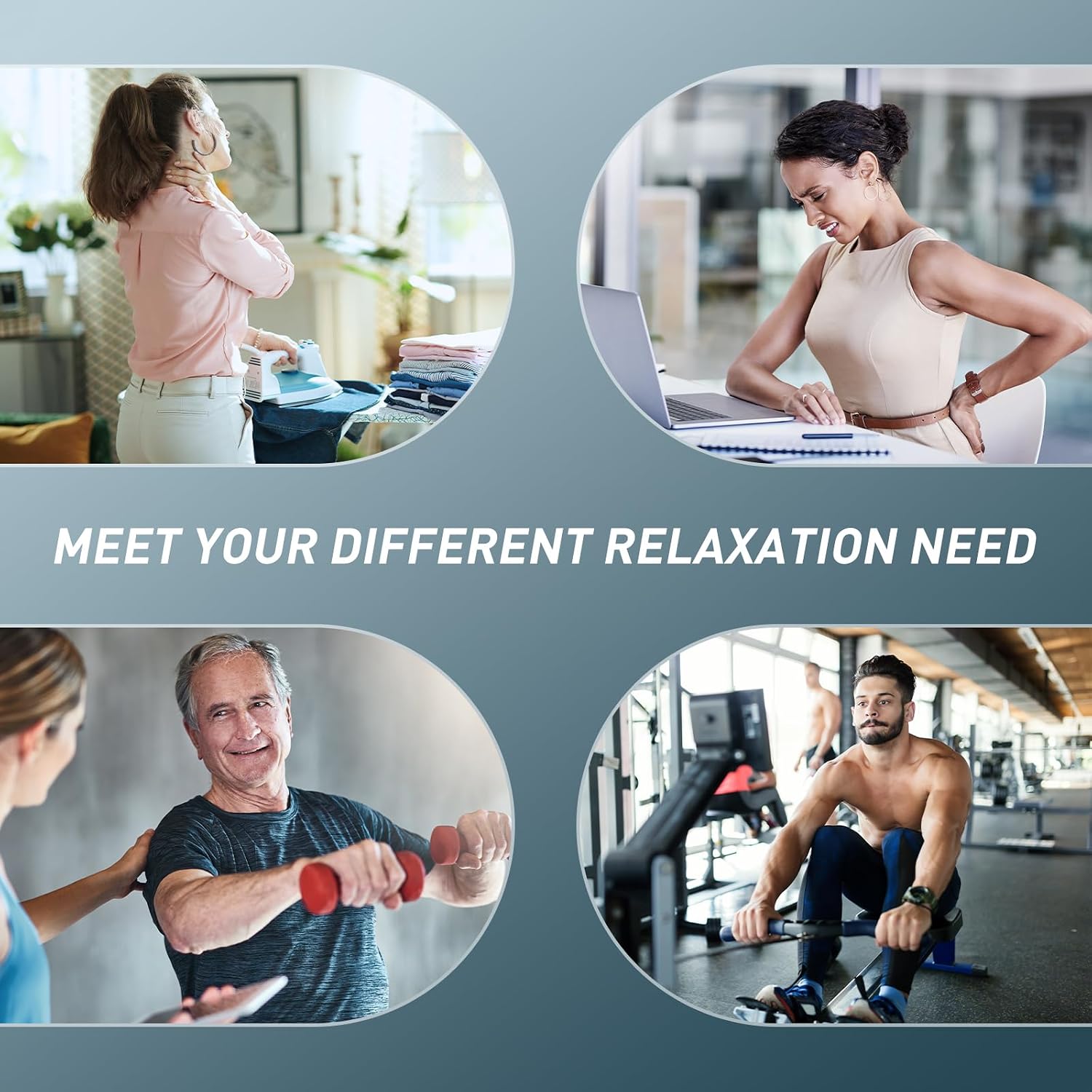 Opove M3 Pro 2 Massage Gun Deep Tissue Percussion Muscle Massager for Workout, Handheld Percussive Therapy Fascia Gun for Athletes Fast Recovery 4-8 Hours Long Battery Life, Powerful, Quiet, Black - Image 7