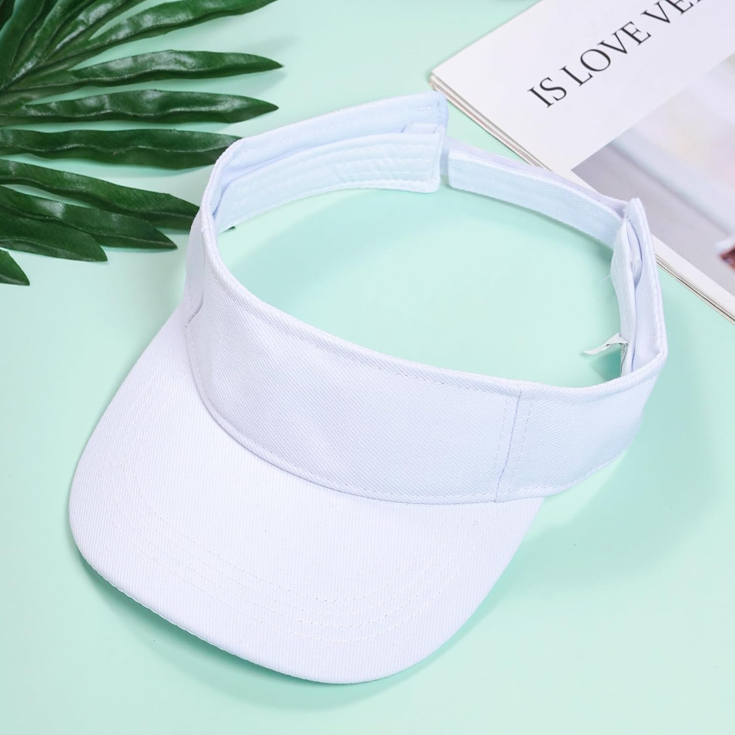 Marrywindix 1 Piece of Sport Wear Athletic Visor Sun Sports Visor Hat Visor Adjustable Cap for Women and Men (One Size) - Image 4