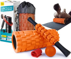 Krightlink 5 in 1 Foam Roller Set f...