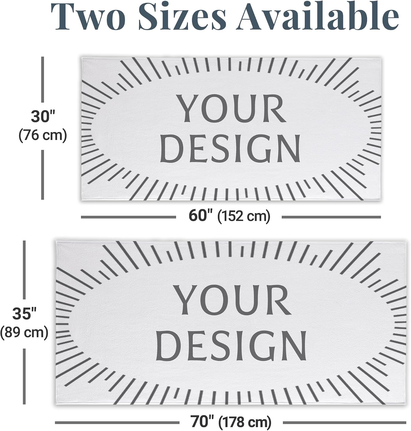 Let's Make Memories Personalized Kids Beach Towel - Custom Monogram & Name with Fun Beach Designs - Soft Cotton/Poly Blend - 60"x30" - Name and Initial Monogram - Standard Size - Crab - Image 8