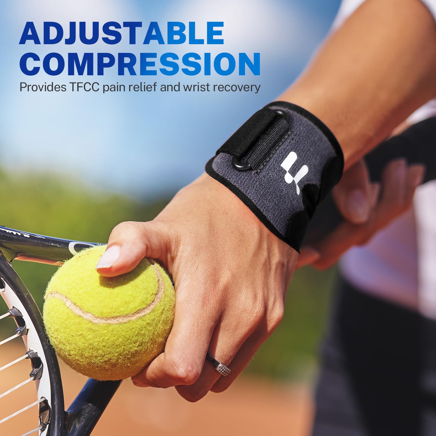 TFCC Wrist Brace for TFCC Tear Ulnar Wrist Pain, 3D Gel Pad, Adjustable & Breathable Thin Ulnar Wrist Brace for Weightlifting, Tennis, Golf, Typing, Daily Wear, Fits Both Left & Right Hand, Black - Image 4