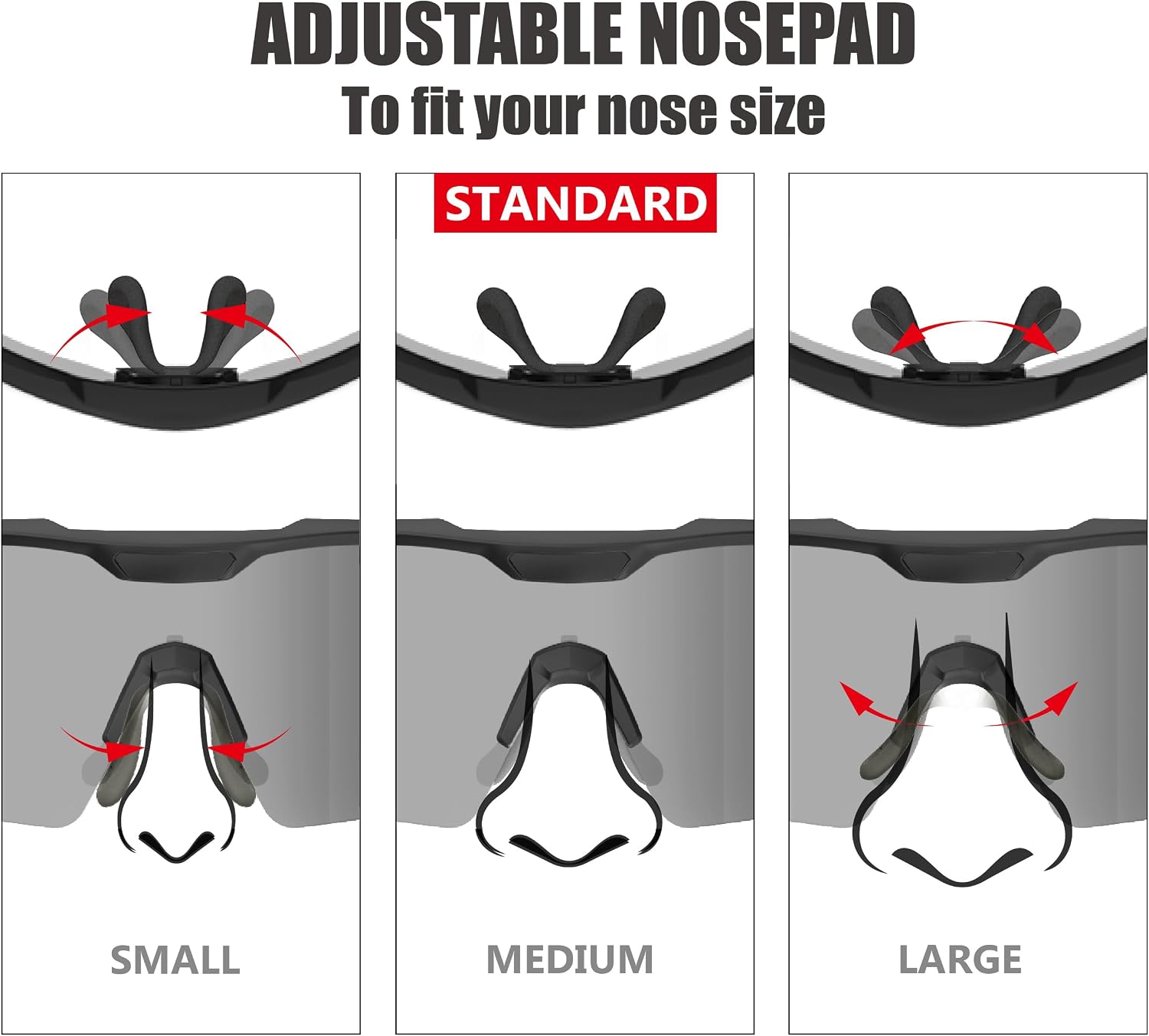 Sports Shades XL Sunglasses for Men Baseball, Running Cycling Volleyball MTB Outdoor Recreation Gifts Padel Beach Tennis - Image 8