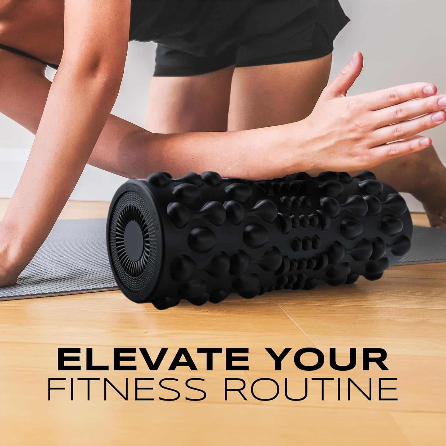 PURSONIC Vibrating Foam Roller – Deep Tissue Massage for Muscle Recovery – 5 Intensity Levels, USB Rechargeable, Durable & Lightweight Design - Image 6