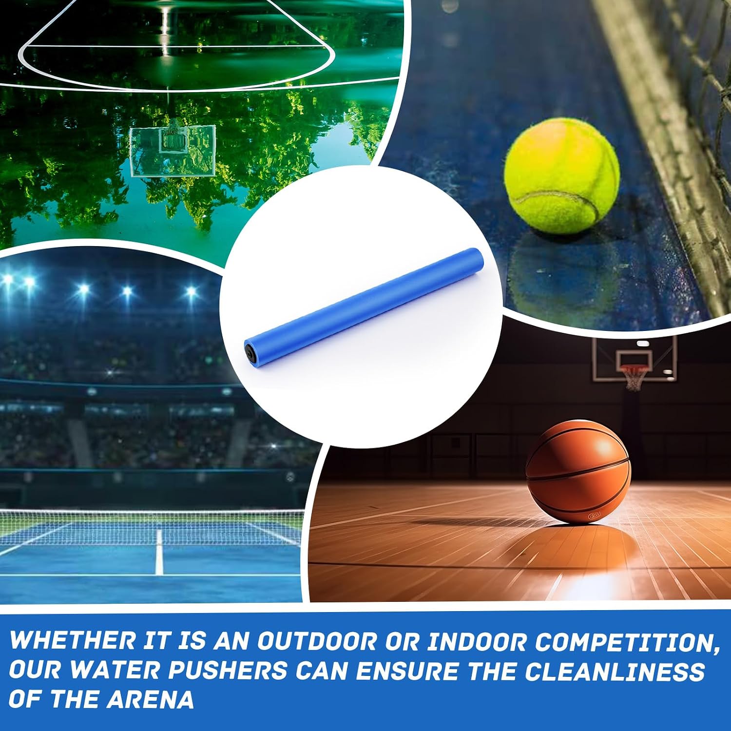 Silipull 36 Inch Replacement Surface Roller Tennis Court Squeegee Sponge Replacement Roller Seamless for Sweep Tennis Brush - Image 6