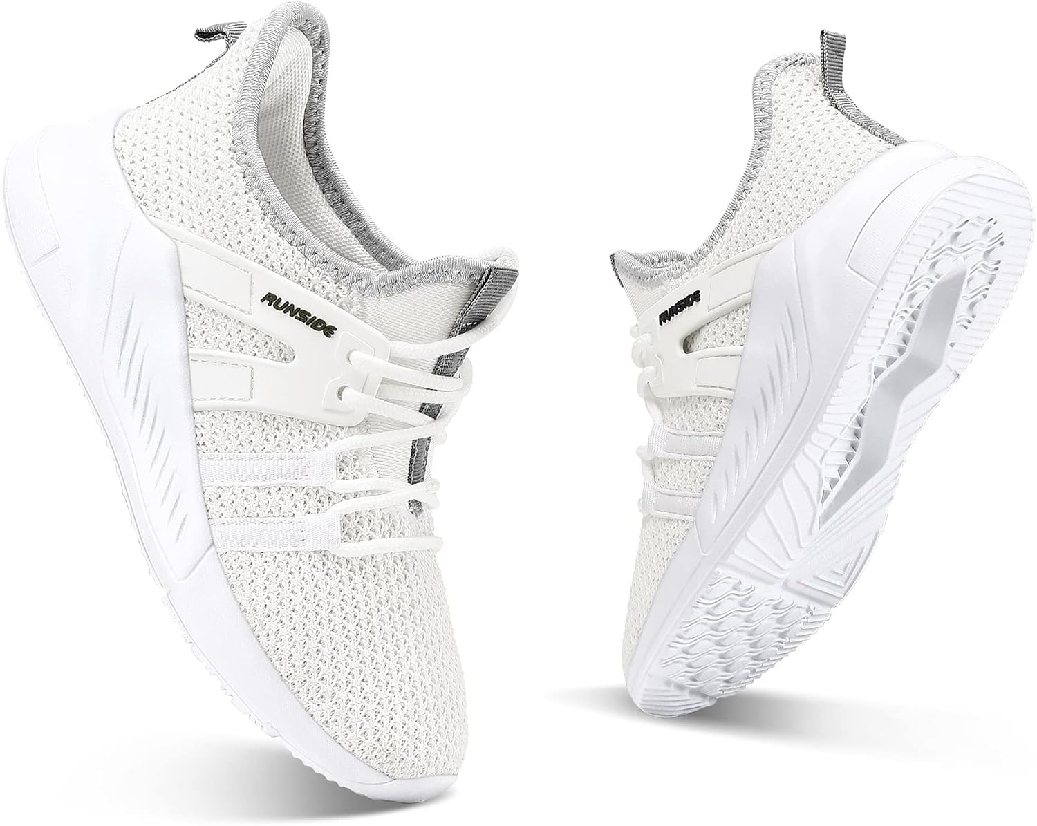 RUNSIDE Boys Girls Tennis Shoes Kids Lightweight Breathable Sneakers Lace-up Running Athletic Shoes for Toddler/Little Kid/Big Kid - Image 3