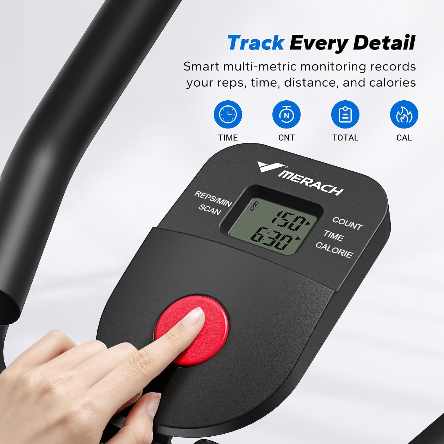 MERACH Ab Machine, Adjustable Ab Trainer Machine, AB Workout Equipment for Home Gym, Independent Dual Tracks for Mountain Climber, Foldable for Home Exercise, Load Capacity 440 LBS - Image 9