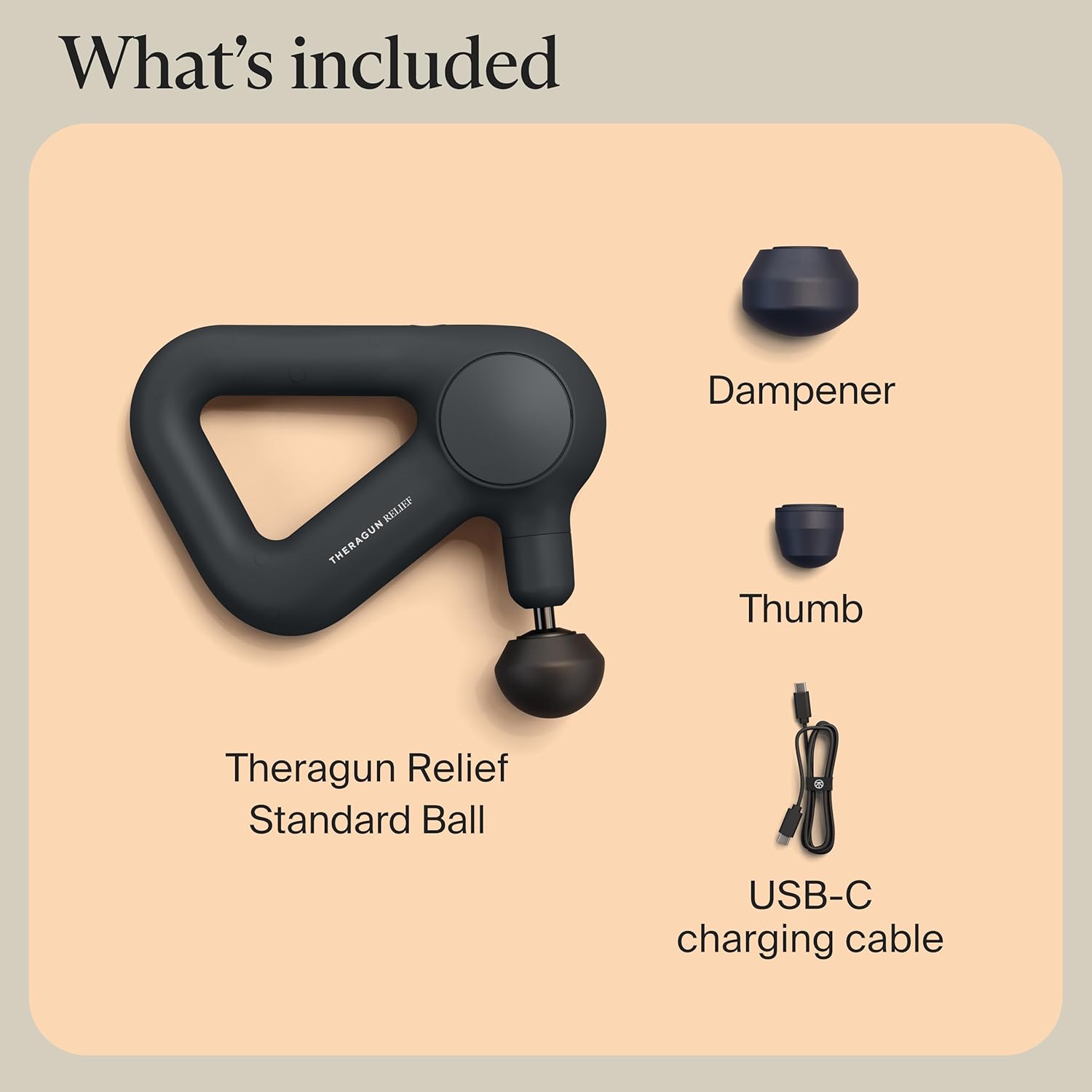 TheraGun Therabody Relief - Quiet Deep Tissue Therapy Massage Gun - Bluetooth Enabled, Electric Percussion Massage Gun & Personal Massager for Pain in The Neck, Back, Leg, Shoulder and Foot (Black) - Image 8