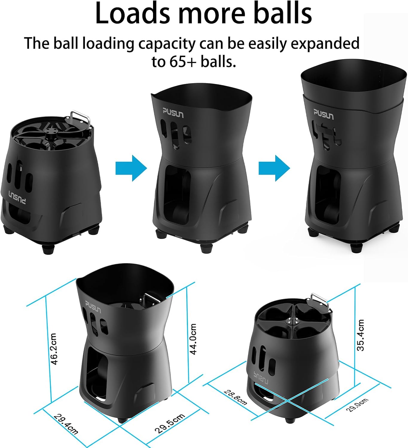 PT Mini Pro Tennis Machine - Portable Smart Trainer for Beginners, 65+ Ball Capacity, 3-5H Battery Life, Adjustable Ball Speed & Angle, APP & Remote Control - Image 5