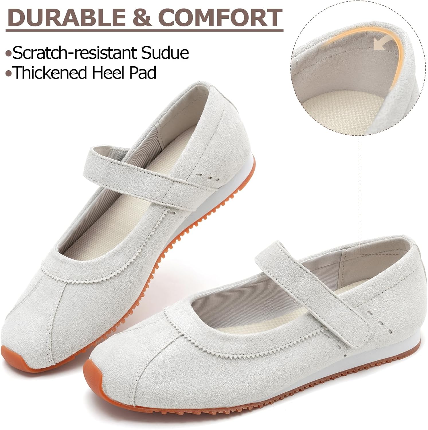 UBFEN Womens Mary Jane Flats Slip On Sneakers Comfortable Walking Shoes for Work Casual Retro - Image 6