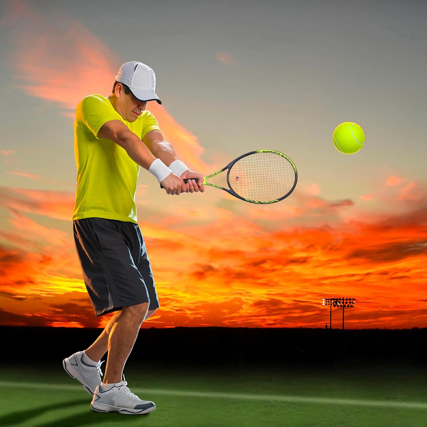 Pro Tennis Racket for Adults, 2 Player 27 inch Speed Tennis Racquet Acceptable for Beginner and Professional with 3 Tennis Balls, 2 Vibration Dampes, 2 Overgrips, Tennis Bag - Image 6