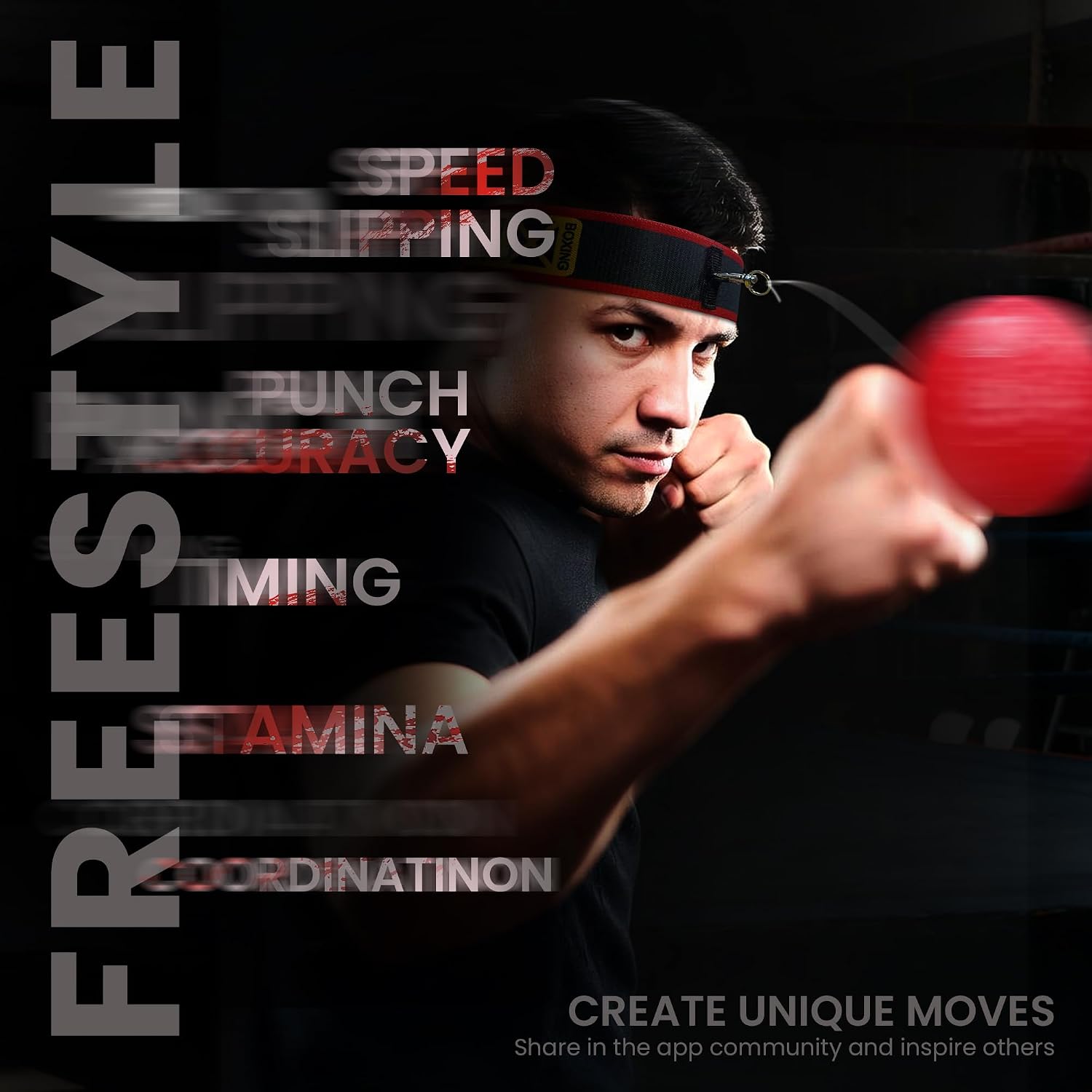 YMX BOXING® Ultimate Reflex Ball Set with Counter App - 4 React Reflex Ball Plus 2 Adjustable Headband, Great for Reflex, Timing, Accuracy, Focus & Coordination Training for Boxing, MMA and Krav Mega - Image 3
