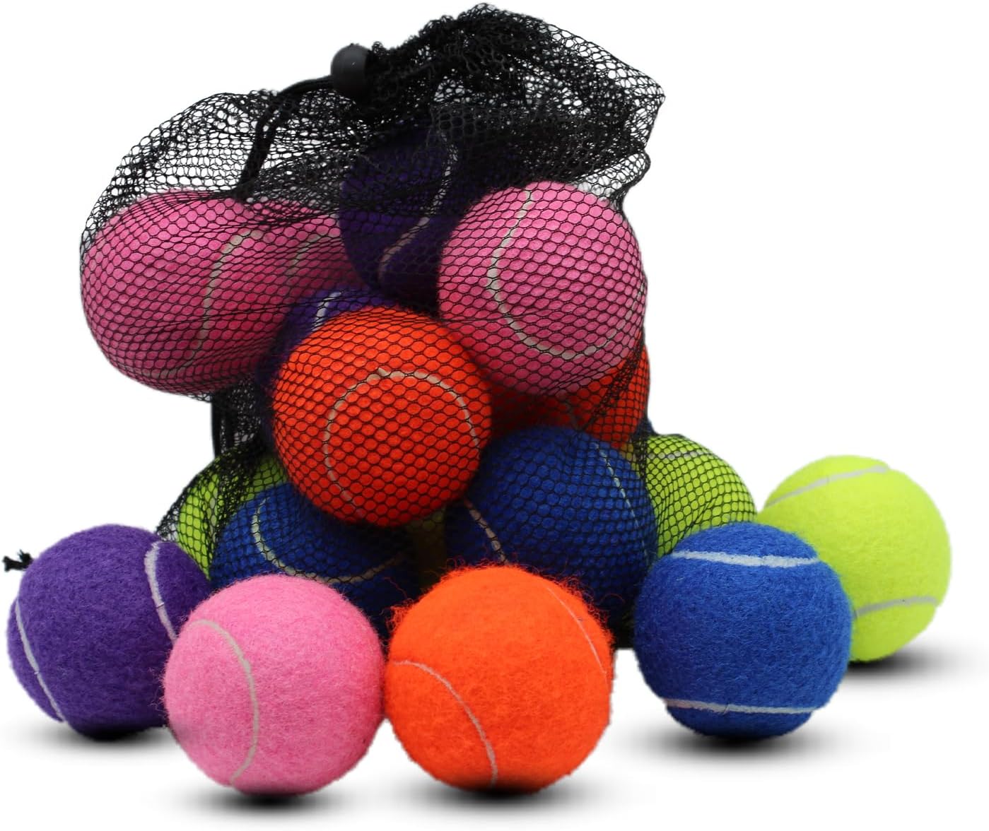 Swingers Tennis Balls,Training Exercise Balls for Pet Dog, High Elasticity Practice Tennis Balls for Beginner, with Mesh Carry Bag Easy to Transport