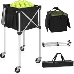 Foldable Tennis Ball Cart Holds 180...