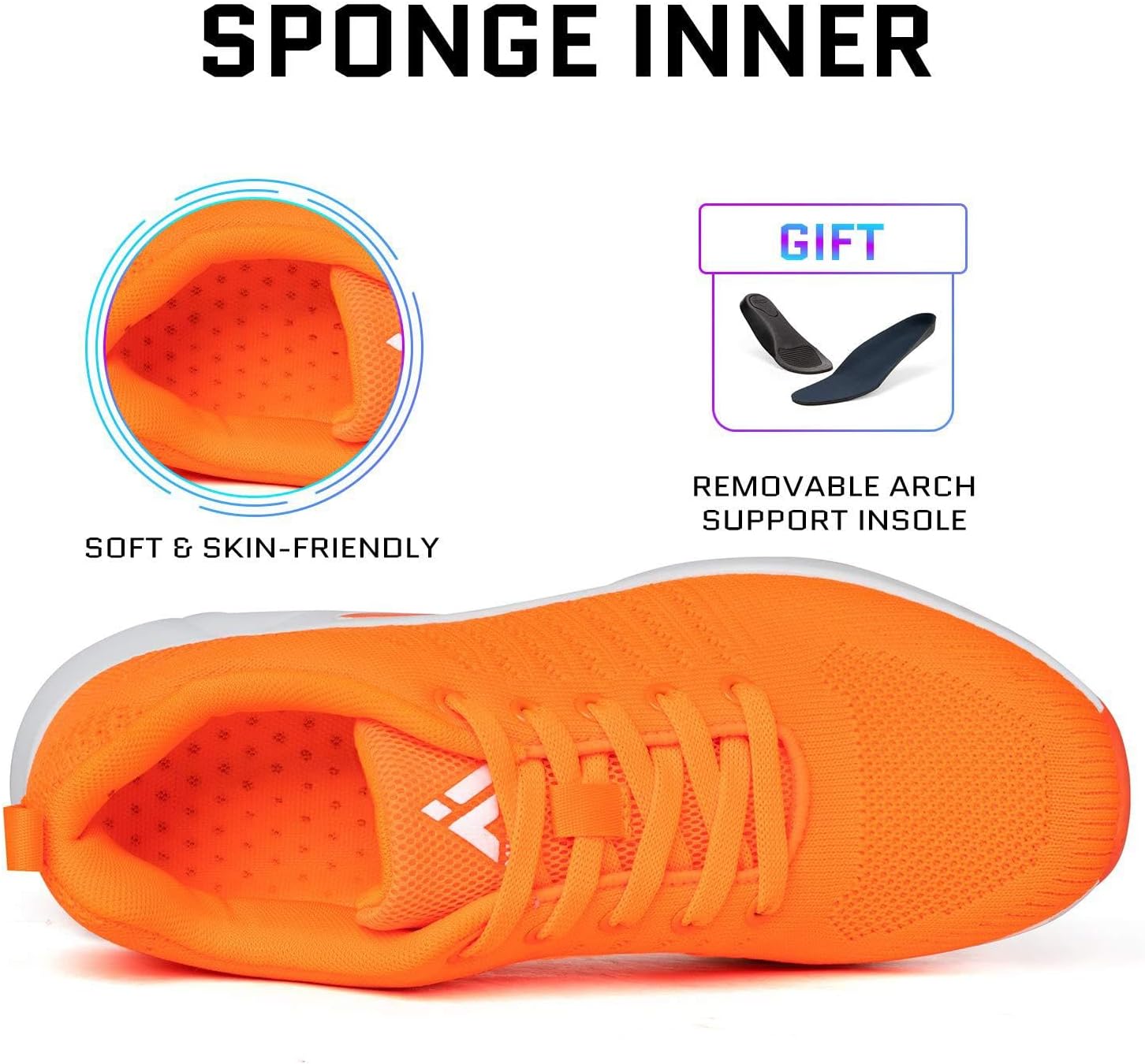 Mishansha Womens Sneakers Air Cushion Running Tennis Shoes Women Lightweight Arch Support Walking Shoes - Image 4