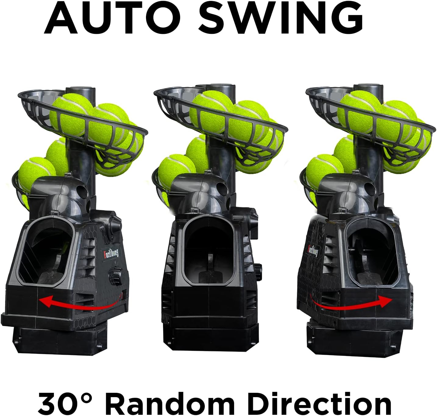 Furlihong 680NT 2 in 1 Tennis Ball & Baseball Training Machine and Net Combo, Ball Recycling System, Includes 680BH and NT01 - Image 3