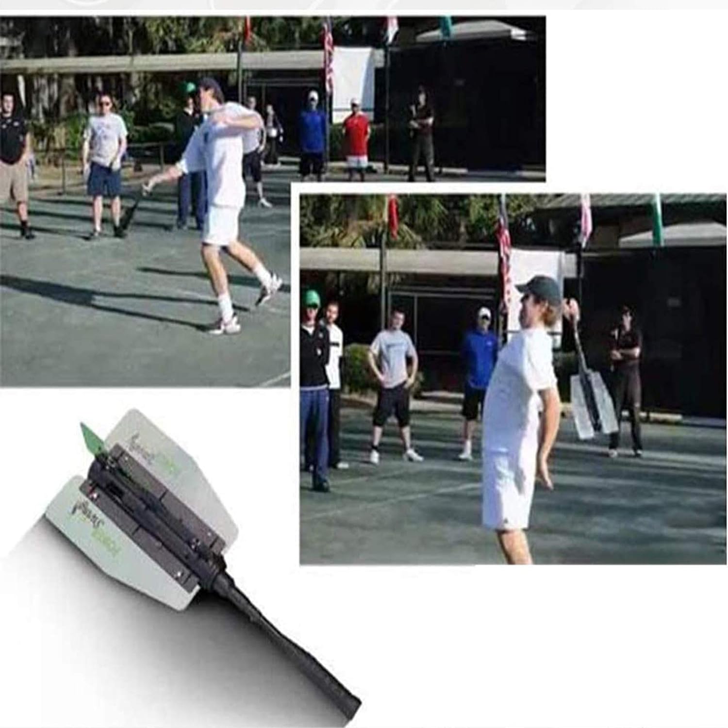 Tennis Training Resistance Swing Trainer, Professional Tennis Trainer Padle Racket, Adults Tennis Racket Resistance Fan, Increase Swing Speed Power Resistance Tennis Racket - Image 4