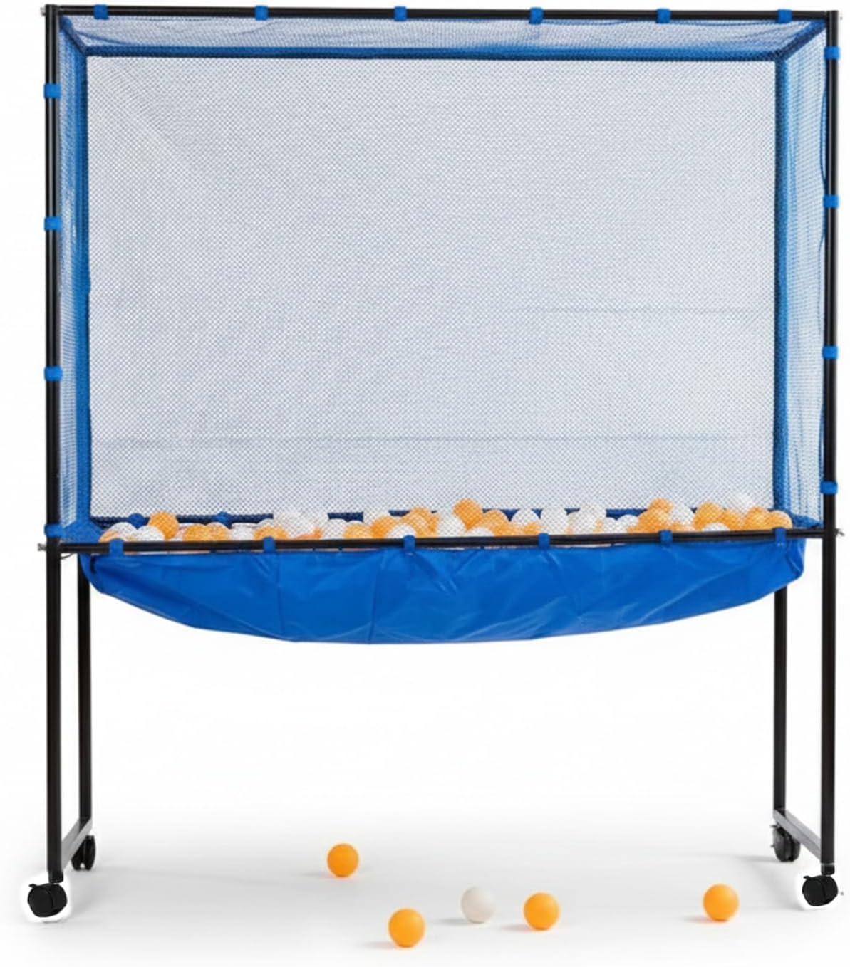 Table Tennis Catch Net with Ball Collection Bag - Premium Ping Pong Catch Net & Training Equipment for Robots & Serving Practice, Foldable Table Tennis Training Equipment Backstop Catcher - Image 7