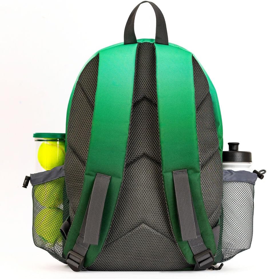 Kids Tennis Backpack, Boys and Girls Junior Bag, For Junior Tennis Rackets, Multiple Pockets with Shoe Compartment, Mesh Padded Straps - Image 7
