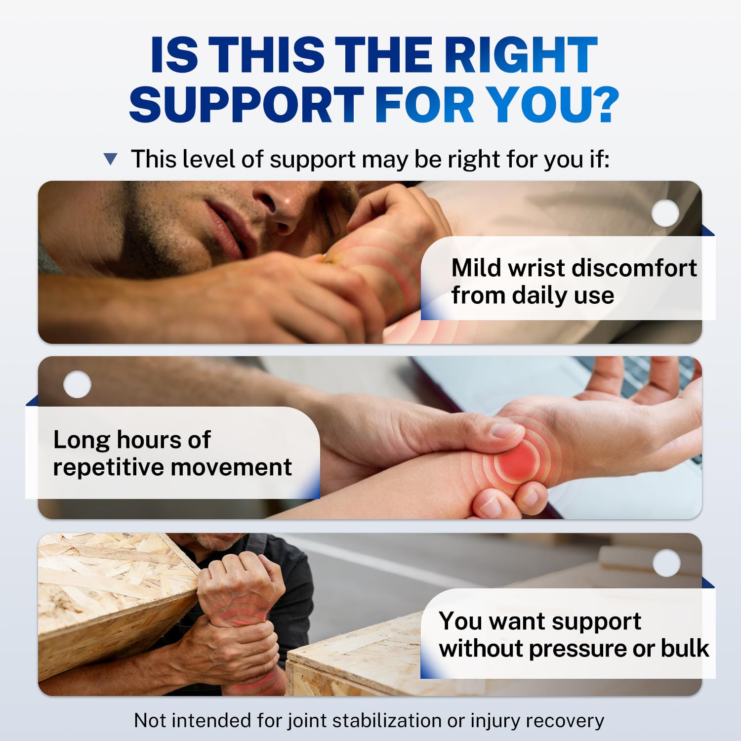 Wrist Brace for Carpal Tunnel, Ultra Thin & Breathable, Soft Thumb Design, Ajustable Wrist Support for Typing, Tennis, Golf, Sleep & Daily Use (Not for Thumb Pain), Fits Both Left & Right Hand, S/M - Image 2