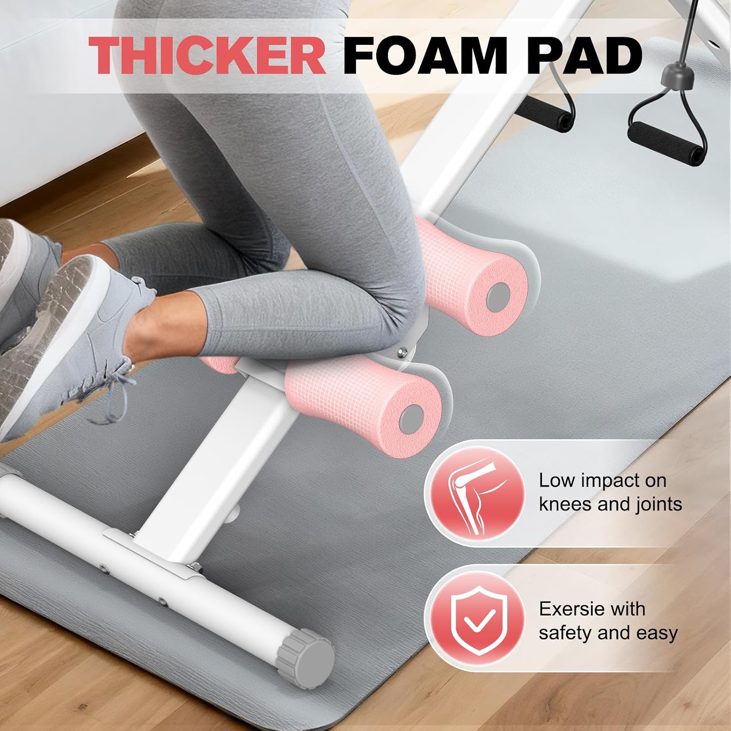 DERACY Ab Workout Machine Adjustable Ab Trainer Abdominal Trainer for Home Gym Foldable Ab Crunch Machine for Core 440 LBS - Image 7