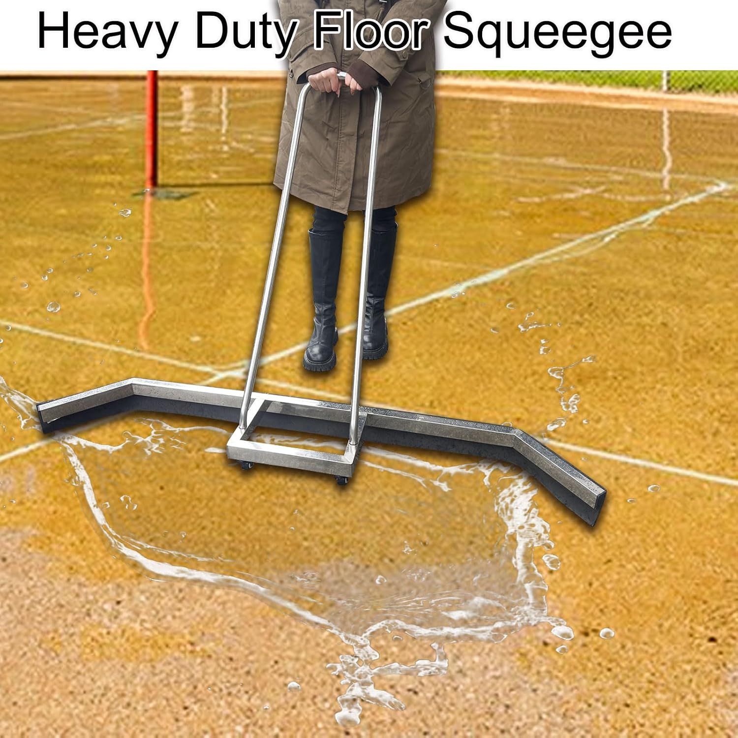 Port Tennis Court Squeegee Rain Shuttle for Sports Court Water Wiper Device Water Remover Stadium Dust Collector Wiper - Image 4