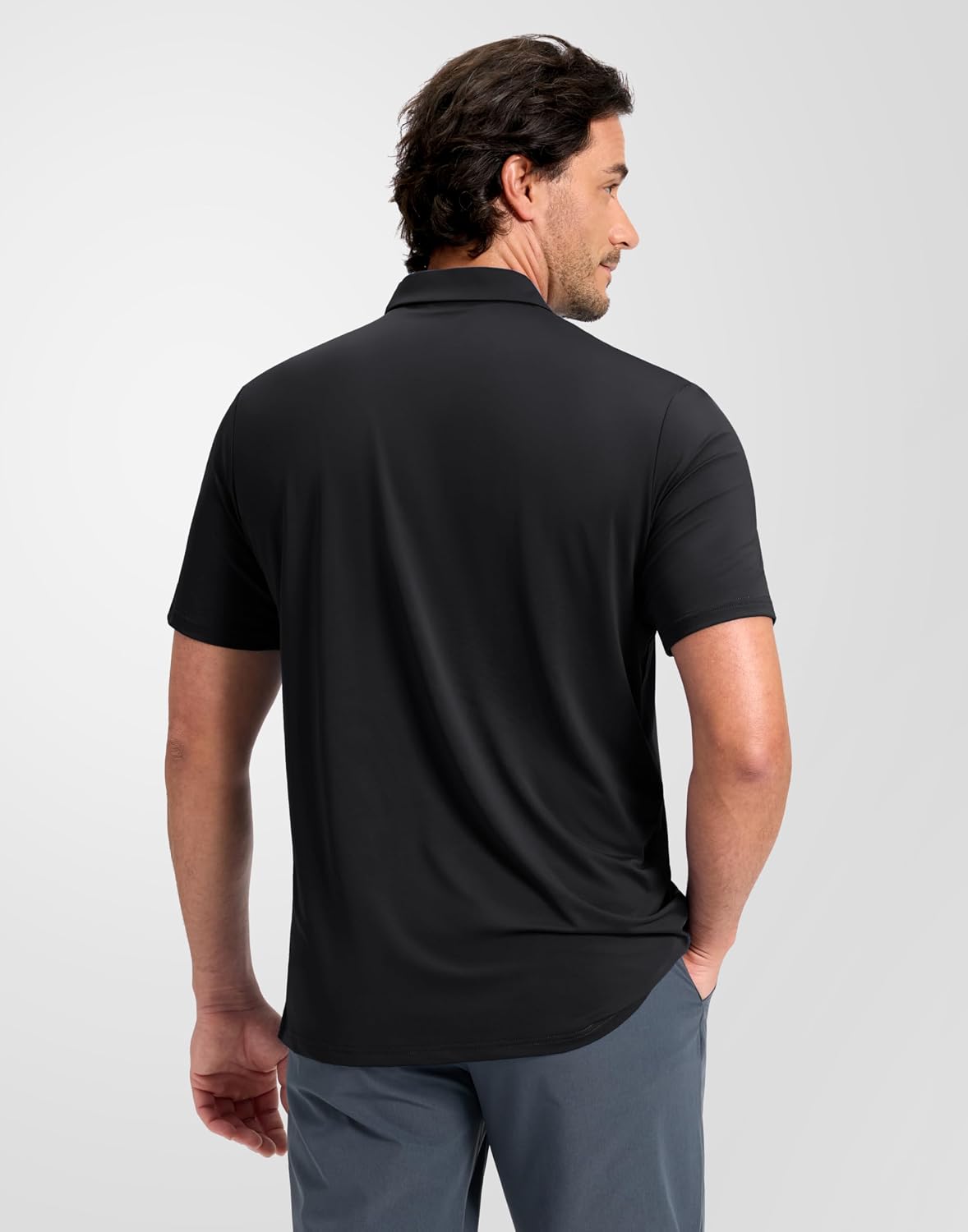 Obla Mens Golf Shirt Short Sleeve Dry Fit Moisture Wicking Performance Athletic Casual Work Collared Polo Shirts for Men - Image 2