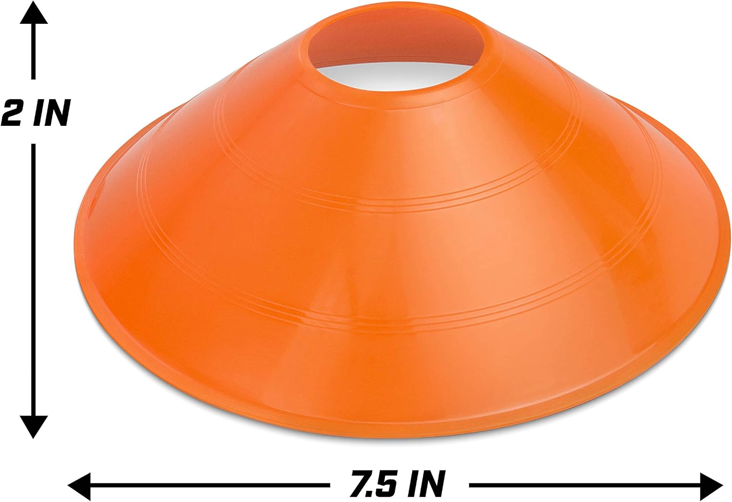 GoSports Premium Sports Cones for Agility Training and Drills - 20 Pack with Tote - Orange, Green, Pink, Yellow, or Red - Image 7