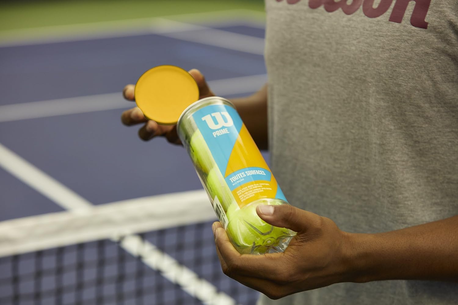 Wilson Profile All Court Tennis Balls - Single Can, 4 Cans (12 Balls), 24 Cans (72 Balls) - Image 3