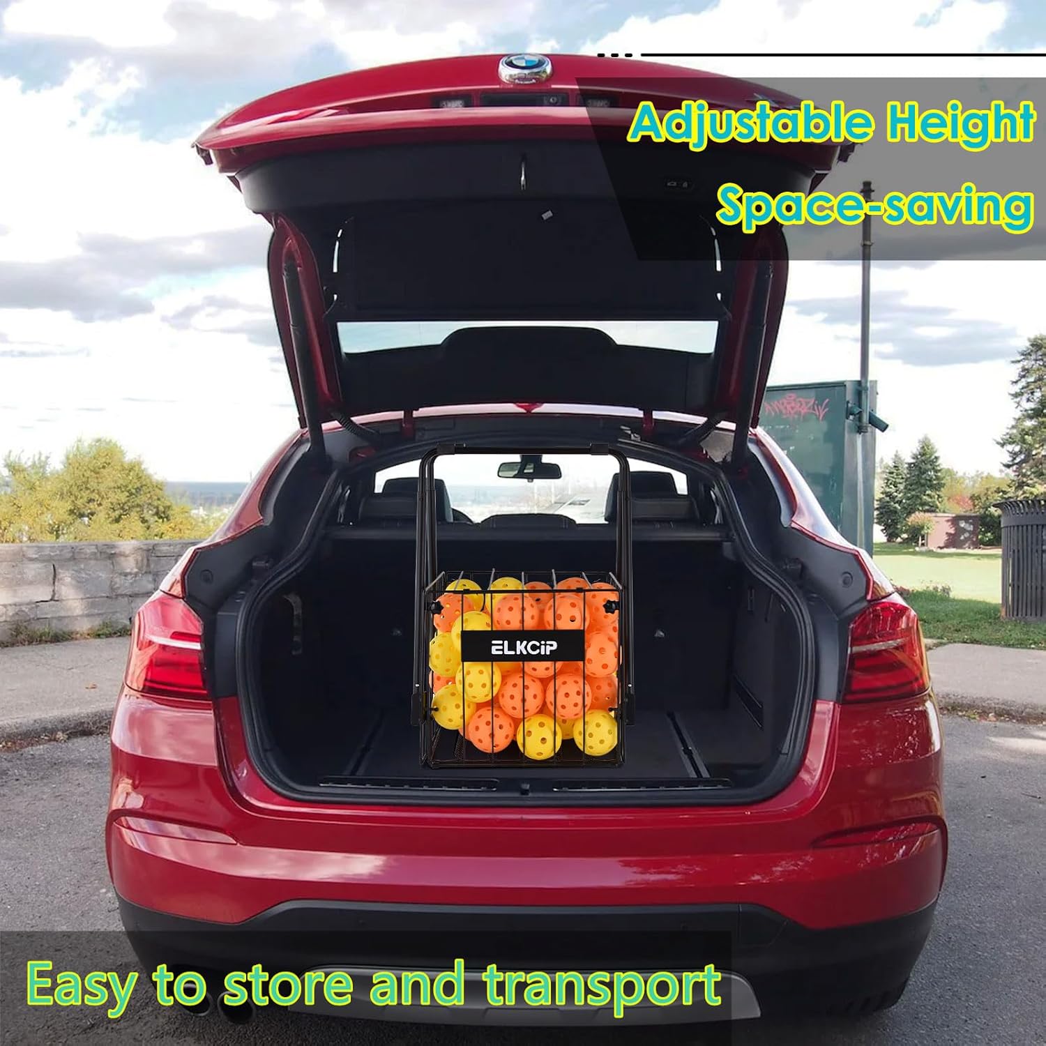 Portable Pickleball & Tennis Ball Hopper - Pickleball Collector Retriever Basket Carrier Gatherer Picker Container for Picking and Storage Training Tool for Ball - Image 6
