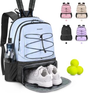 Arcoyard Tennis Bag Holds 2 Rackets...