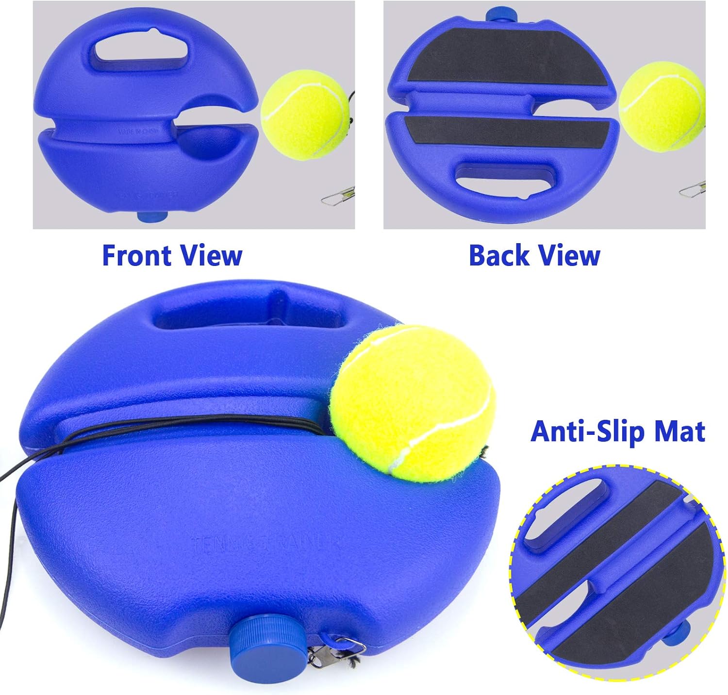 Tennis Rebound Ball & Trainer Kit with 4 Balls & 4 Elastic Ropes for Beginners, Kids & Adults - Image 4