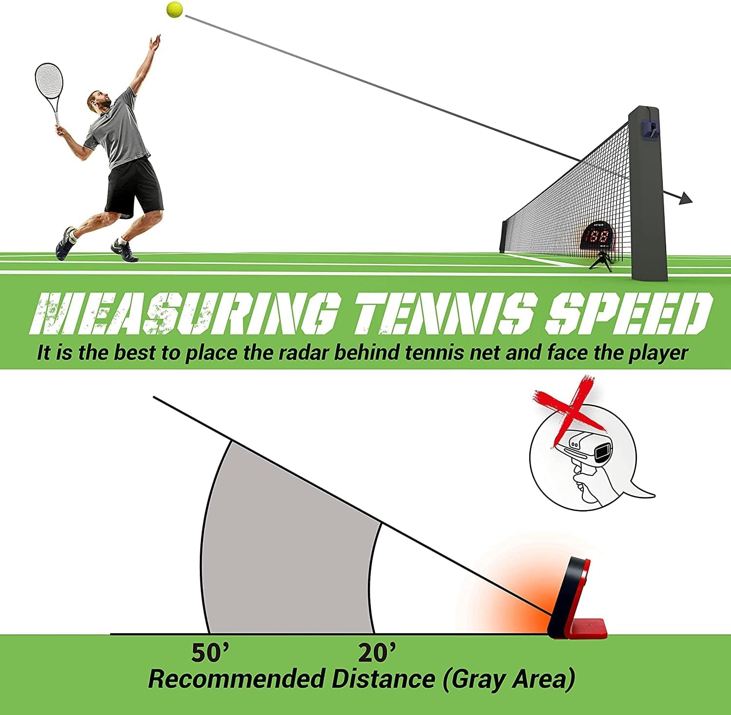 Tennis Radar Guns Speed Sensors Hands-Free - Measure Serve, Racquet & Ball Speed, High Tech Gadget & Gear for Tennis Players - Image 6