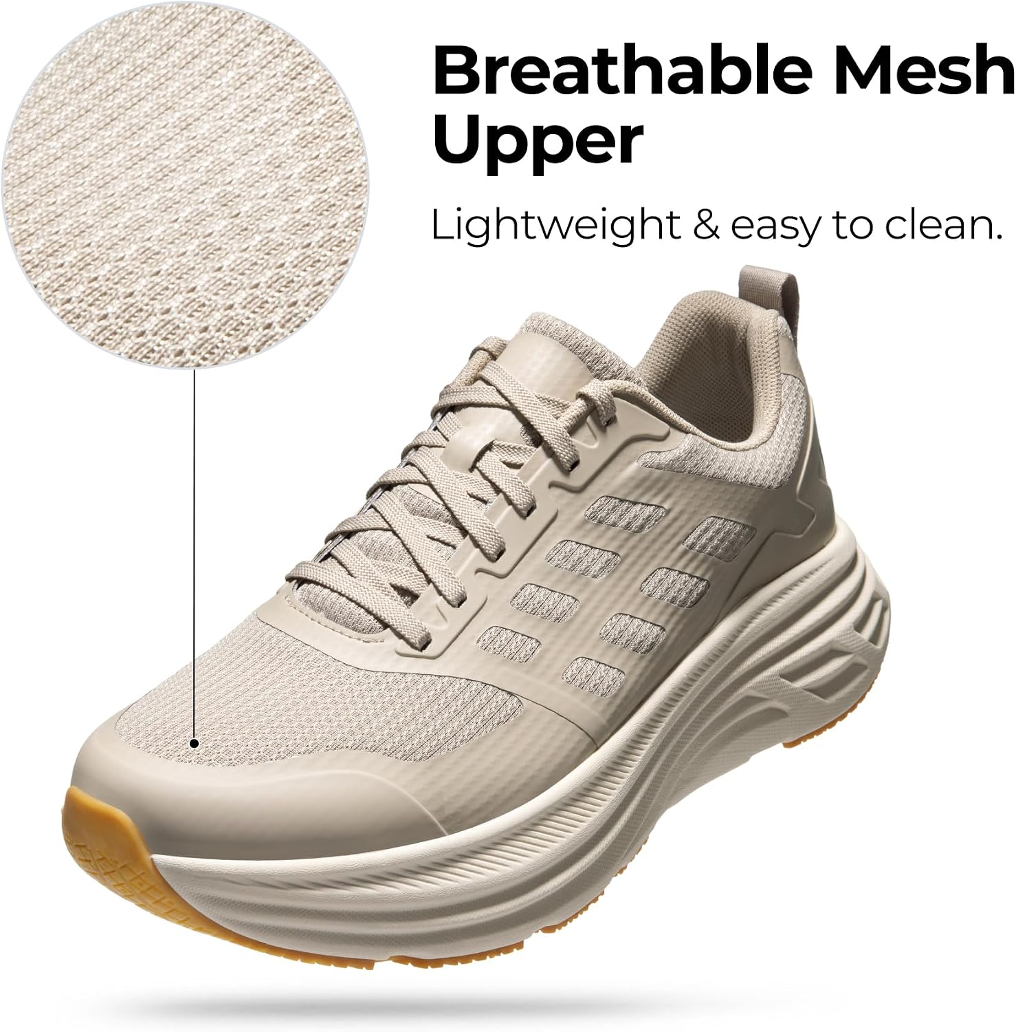 NORTIV 8 Men's Walking Running Tennis Cushioning Shoes ActiveFloat Non Slip Athletic Gym Workout Jogging Comfortable Sneakers - Image 5