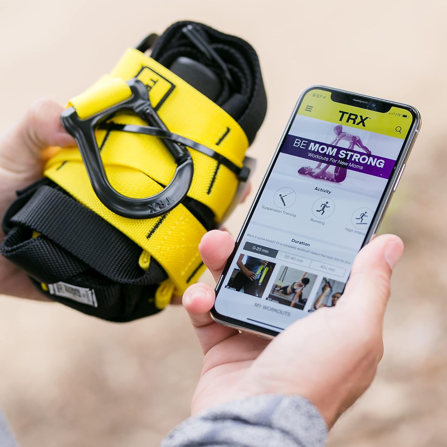 TRX GO Suspension Trainer, At Home, Portable Gym Workout, For Strength Training, Full Body Exercise Equipment - Image 2