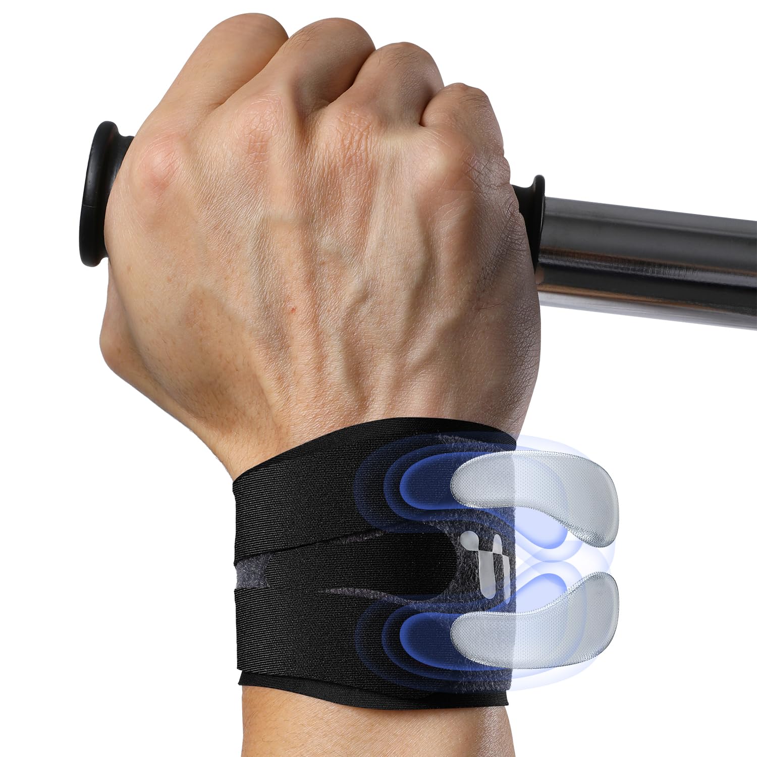 TFCC Wrist Brace for TFCC Tear Ulnar Wrist Pain, 3D Gel Pad, Adjustable & Breathable Thin Ulnar Wrist Brace for Weightlifting, Tennis, Golf, Typing, Daily Wear, Fits Both Left & Right Hand, Black