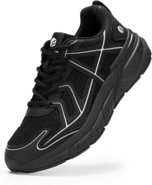 FitVille Mens Walking Shoes Wide Wi...