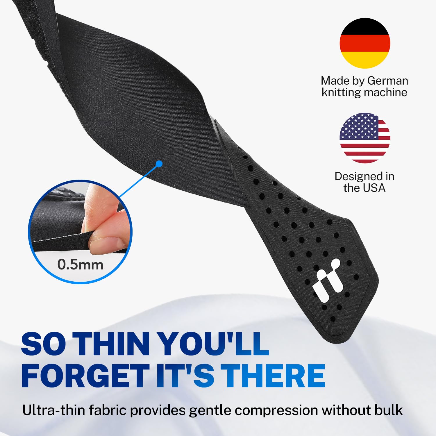 Wrist Brace for Carpal Tunnel, Ultra Thin & Breathable, Soft Thumb Design, Ajustable Wrist Support for Typing, Tennis, Golf, Sleep & Daily Use (Not for Thumb Pain), Fits Both Left & Right Hand, S/M - Image 4