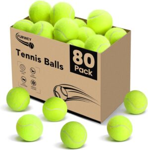 FURWEY Tennis Balls, 12/24/36/80 Pa...