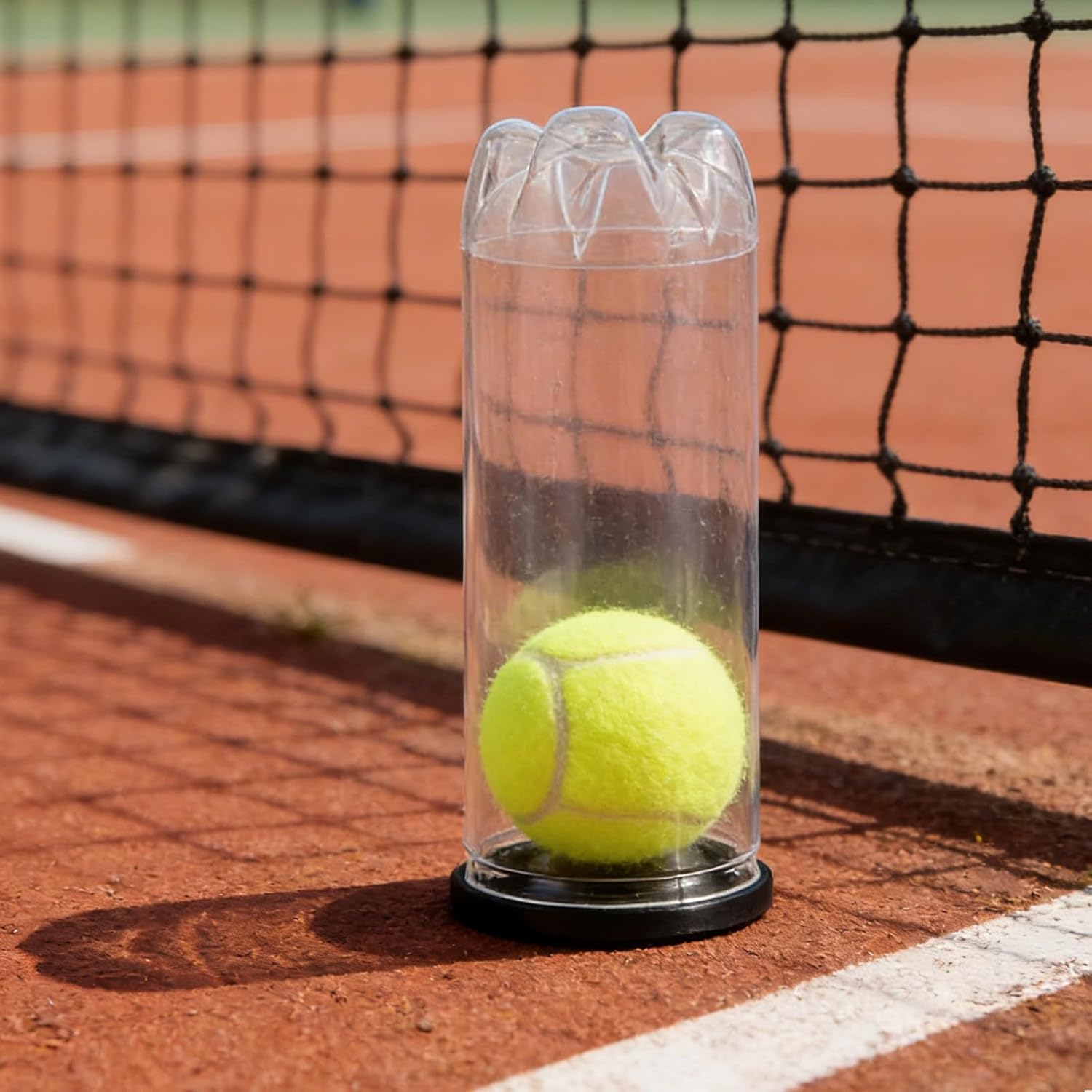 12PCS Clear Tennis Ball Can Holder - Plastic Empty Storage Tube with Caps - Ball Saver Organizer for Golf Training, Home Display, Sports Storage and Organization - Image 4