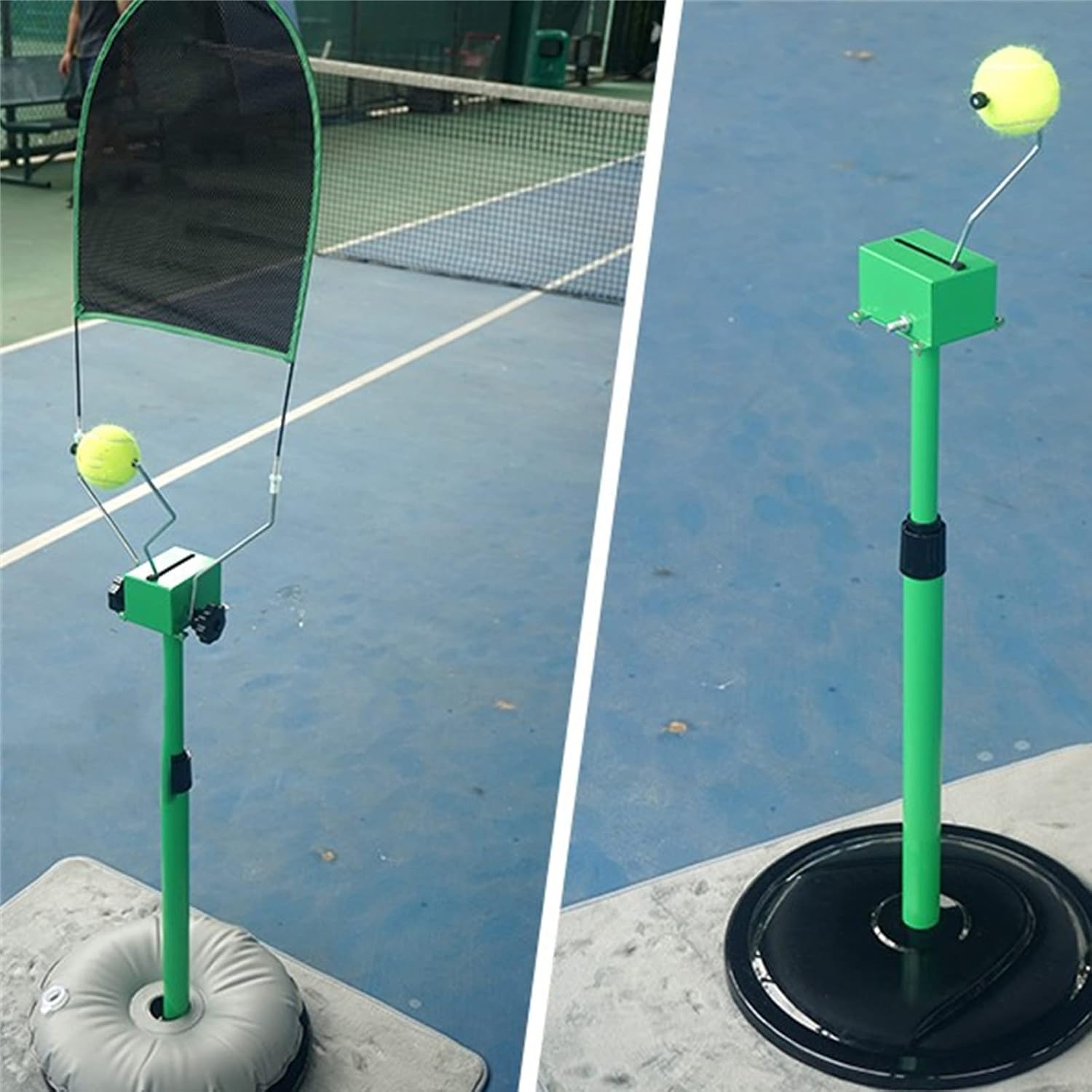 Tennis Training Aid Machine, Portable Single Player Serve Auxiliary Trainer with Adjustable Height, Tennis Machine for Kids Adults - Image 3