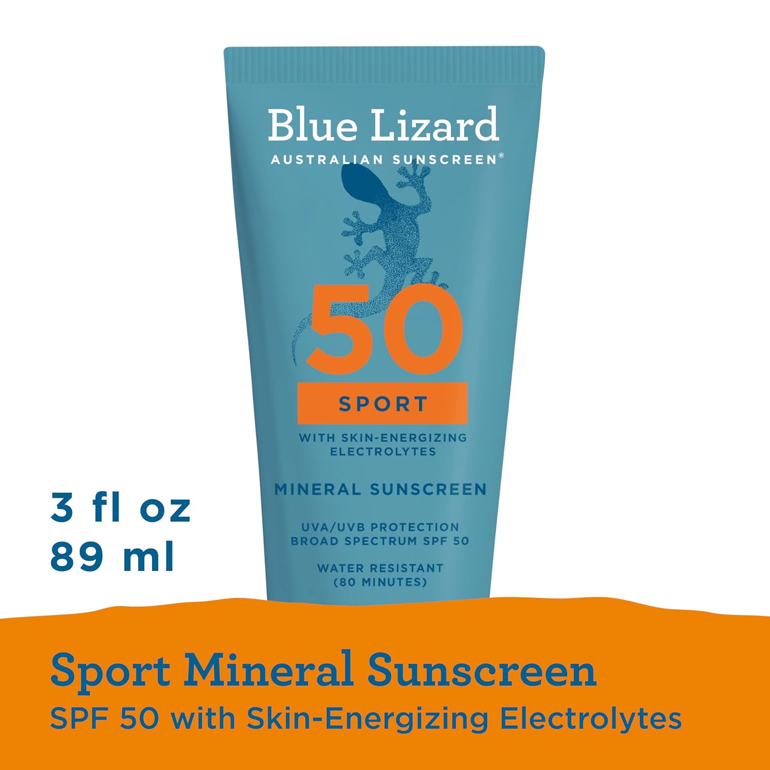 Blue Lizard Sport Mineral SPF 50 Lotion, Ideal for Athletes, 100% Mineral Sunscreen Actives, Fragrance-Free, Paraben-Free, Vegan, 3.0 fl oz - Image 8