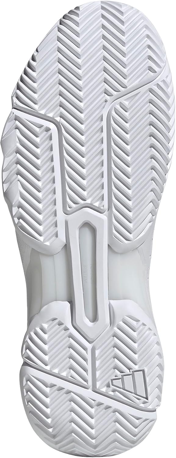 adidas Mens Courtjam Control 3 Premium Tennis Sneakers Shoes - White - Image 4