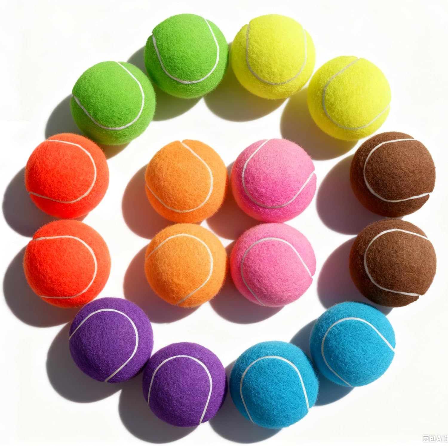 PoyPet 16-Pack Tennis Balls Bulk for Practice,Training and Beginners | Ideal for Dog Fetch,Chew and Play