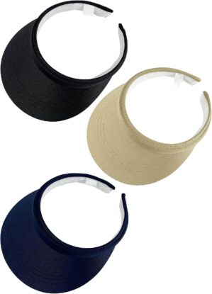 3 Pack Sports Sun Visor Hat Women M...